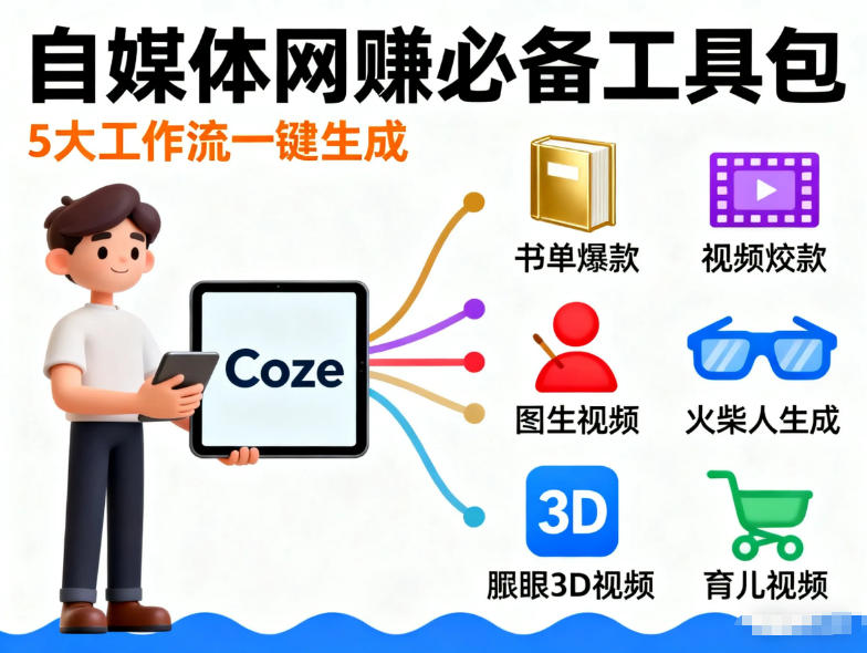 Coze工作流合集，内容一共100份左右，内容丰富，可以提供工作效率-优优云网创