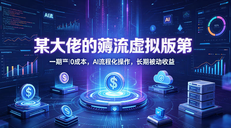 某大佬的薅流虚拟版第一期丨0成本，AI流程化操作，长期被动收益-优优云网创
